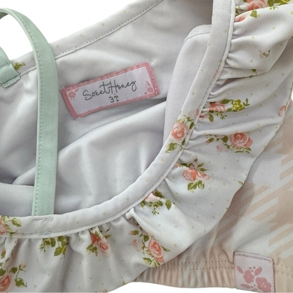 SweetHoney Vintage Floral Bikini 3T - Picture 3 of 5